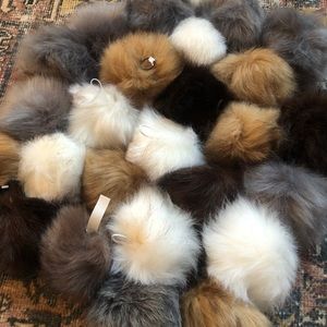 Set of 27 Faux Fur Balls/Ornaments